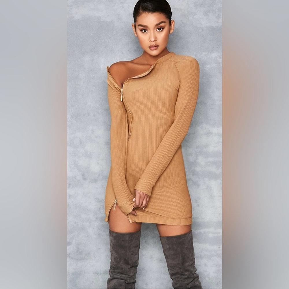 Mistress Rocks Shameless Tan dress